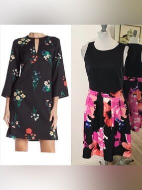 2 - Vince Camuto Black Floral Dresses